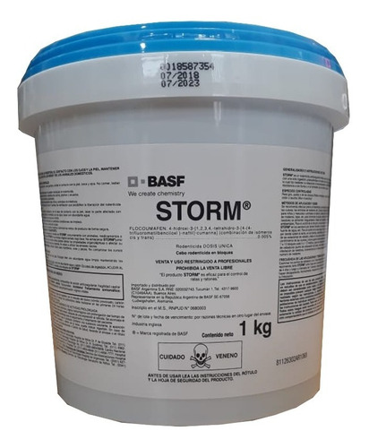 Veneno Ratas Storm Basf Balde X 1 Kg Raticida Cebo