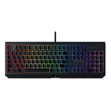 Teclado Gamer Razer Blackwidow Qwerty Inglés Us Color Negro Con Luz Rgb