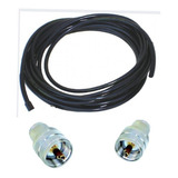 Kit Cabo Coaxial Rg58 Data Link Px Py 2 Conector 5,5 Metros 