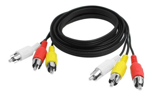 Cable Audio Y Video 3 Rca A 3 Rca 1.8 Metros Kolke
