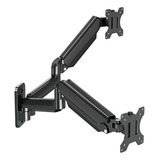 Ergofocus Soporte De Pared Para Monitor Doble Para Pantallas