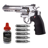 1500 Municiones Bbs Pistola Crosman Revolver + 5 Tanques Co2