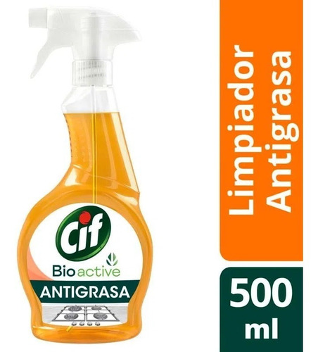 Limpiador Cif Antigrasa Biodeg 500 Ml Gatillo - 3 Unidades
