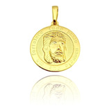 Medalhao Masculino Cristo Banhado A Ouro 18k Pronta Entrega!