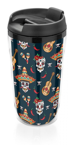 Caneca Térmica  Caveira Mexicana 250 Ml  Pequeno