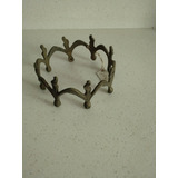 Pieza Bronce Maciza Corona Antigua  20  Cms Diametro