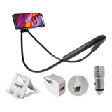 Combo Soportes, Cargador De Auto Y Pared Con Cable Celular