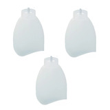 3 Luminárias Lustre Globo Para Ventilador De Teto Com Bocal