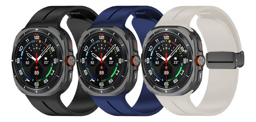 3 Pzs Correa Para Samsung Galaxy Watch Ultra 47mm Magnética