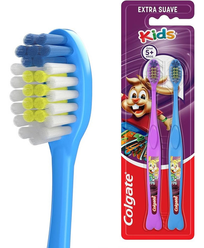 Cepillo Dientes Kids X2 U Personajes Extra Suave Punto Apoyo