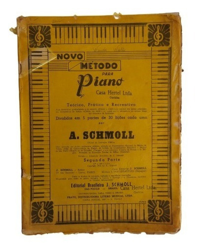 Novo Método Para Piano Schmoll Original