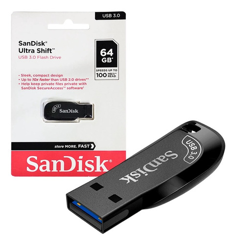 Pendrive Sandisk Ultra Shift 64gb Usb 3.2