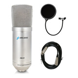 Microfone Arcano Am-01 C/ Cabo Balanceado + 01 Amf1