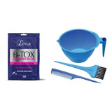 Kit Máscara Btx Capilar + Tigela Coloração Pincel Pente