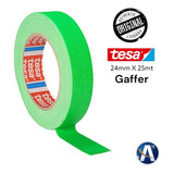 Fita Tecido Gaffer Tape Tesa 24mm X 25m Verde Fluorescente