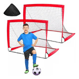 Portería Fútbol Red Fútbol Plegable Para Niños 120cm 2pzs