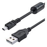 Cable De Datos Cargador Usb Camara Para Nikon Coolpix Negro