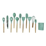 Set 12 Pcs Utensilios Para Cocina Silicona Buena Calidad 