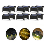 12x Slim Solar Stair Wall Light Scandle Arandela De Parede E