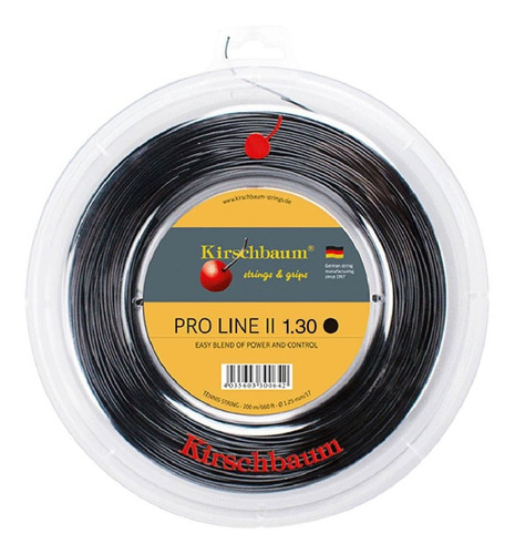 Rollo De Cuerda Kirschbaum Pro Line 200mt / 1.20 1.25 - 1.30