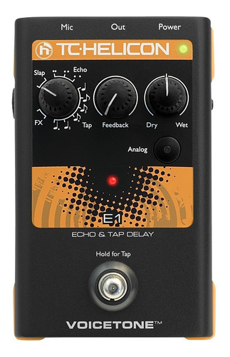 Pedal De Efecto Tc Helicon Voicetone E1  Negro