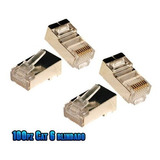 Conector Plug Rj45 Cat6 Blindado Ftp Bolsa 100 Piezas