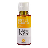 Kflo Tinta Gt52 Compatible Amarillo 70ml Para Uso En Hp