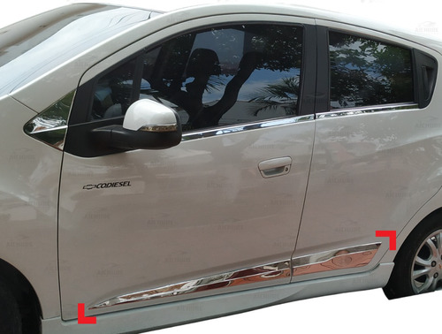 Protectores Cromados Laterales Chevrolet Spark Gt 2011-2019