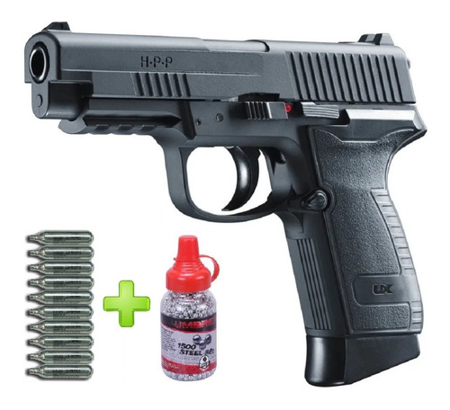 Pistola Aire Comprimido Ux Hpp Blowback Full Metal + Combo