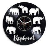 Handmadecorp Reloj De Pared De Elefante Reloj De Pared De An