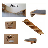 Kit 6 Pçs Nicho Ponte Prateleira Escada Step Para Gato Pet