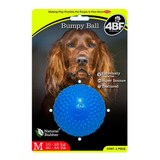 Juguete P/ Perro Pelota De Hule Natural Bumpy Ball Marca 4bf Color Azul