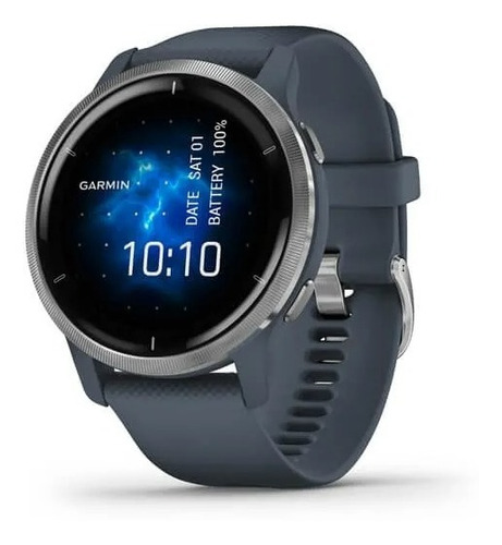 Garmin Venu 2 Silver Blue Reloj Smartwatch Amoled 45mm
