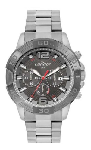 Relógio Condor Masculino Prata Covd53ad/4f