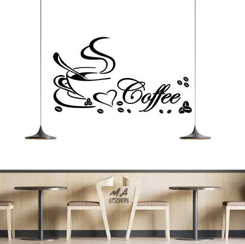 Vinil Decorativo Cafeteria, Cocina, Cafe 58x 100 Cm