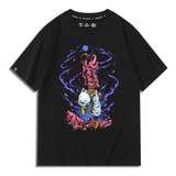 Camiseta De Manga Corta Estampado De Algodón Dragon Ball Buu