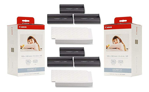 Canon Kp-108 Pulgadas De Tinta Y Papel (2) Pack - 216 Impres