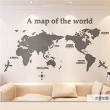 Acrílico 3d Mapa Del Mundo Para Pared 180cmx100cm