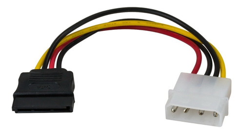 Lote X 10 Cable Sata Power Molex 4 Pines A Sata 15cm Bolsita