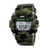 Relógio Masculino Skmei Militar Digital 1197 A Prova D` Água, Cor Verde Camuflado