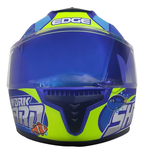 Casco Integral Frankie Shark Diseo Mate Visor Espejo Edge Foto 2