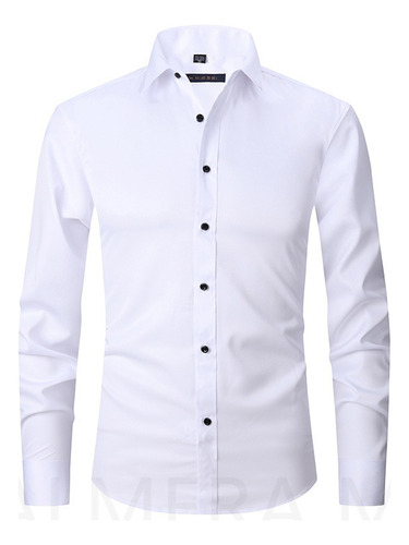 Camisa Slim Fit Strech Calidad Moda Casual Formal