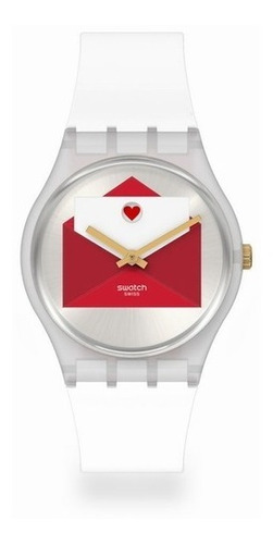 Reloj Swatch De Silicona Blanco (gz707s)