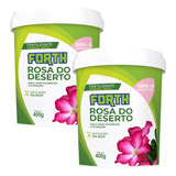 2x Fertilizante Mineral Misto P/rosa Do Deserto (400g) Forth