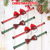 Paquete De 4 Collares De Navidad Con Pajarita De Gato, Color