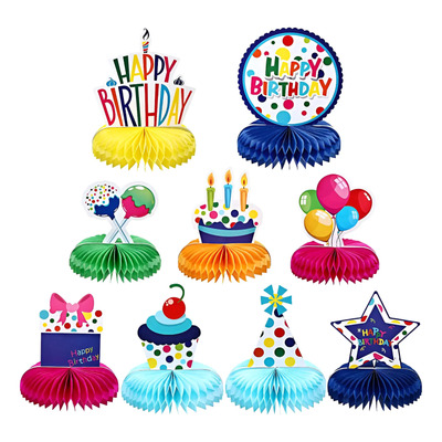 Frienda, 9 Piezas, Coloridas Decoraciones De Feliz Cumple...