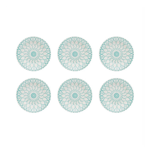 Set De Platos X6 Playos 24 Cm Ceramica Linea Oxford Biona 