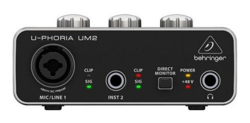 Interface Audio Behringer Um2 I Nfe 2 Anos Produto Oficial