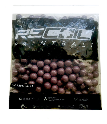 Bolsa500 Balas Pintura Gotcha Recoil Paintball Capsula Cal68