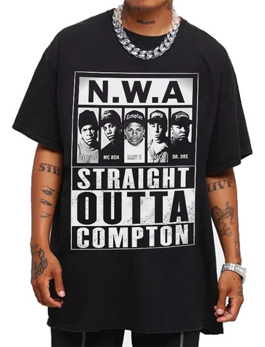 Playeras Camiseta Rap Hip Hop Straight Outta Compton Nwa